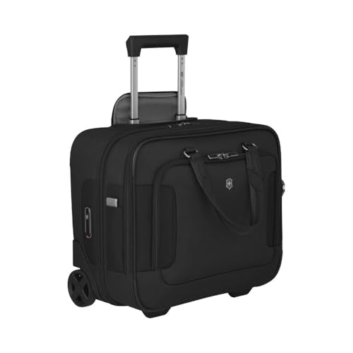 Victorinox Werks Traveler 7.0, Wheeled Briefcase, 2-Wheel Briefcase with 15.6" Laptop and 11’’ Tablet Compartment, Black