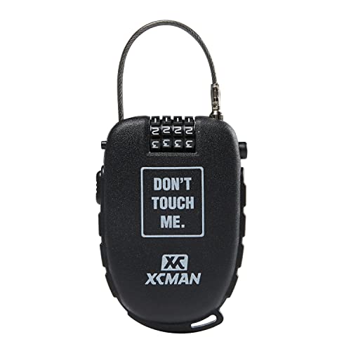 XCMAN Snowboard Lock with 30inch Ski Lock, Ski Locks Cable Retractable, Snowboard Lock Cable,Bike Locks and Suitcases,Secure 4-Digit