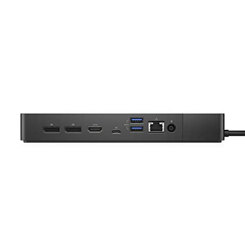 Dell Docking Station WD19S 180W, USB-C, USB 3.2 Gen 2 Type-C, Dual DisplayPort 1.4, HDMI 2.0, Gigabit Ethernet, Black