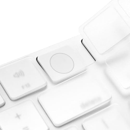 ProElife Keyboard Cover for Magic Keyboard with Touch ID A3119, Clear, TPU | Non-interference Design for ID Key, Dust-proof, Ultra Thin (0.13 mm), Protective Skin, Precision Molded, Washable & Reusable