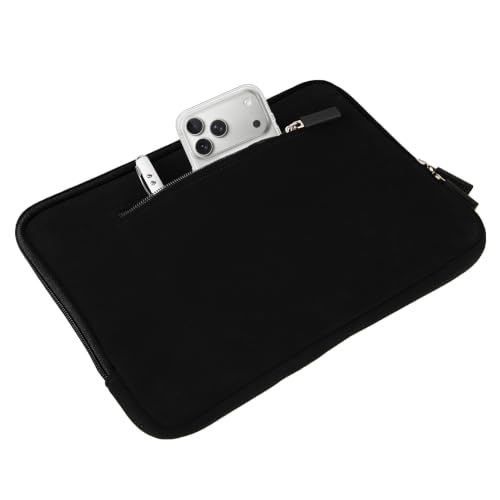 13 Inch Laptop Sleeve Neoprene Padded Case for Work and Commute - Black - color: Black