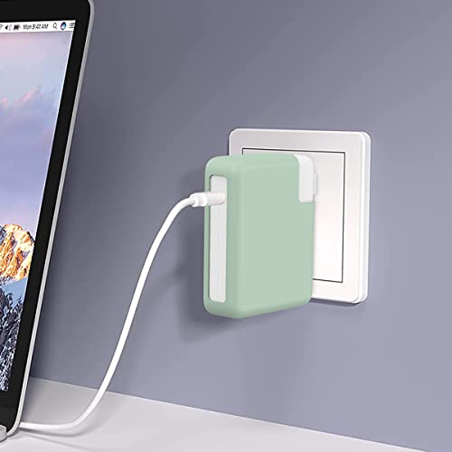 140W Charger Protective Cover for MacBook Pro 16 inch 2026 2024-2021 M5 A3428 A3429 M4 A3403 A3186 M3 A2991 M2 A2780 M1 A2485, Ultra-Thin Soft Silicone 140W Power Adapter Sleeve Case, Green - color: Green