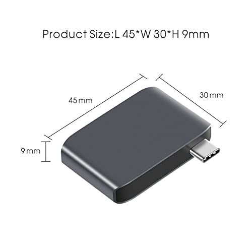 DriverGenius USB C External Stereo Sound Card - USB Type C to 3.5mm TRRS Audio Interface Adapter w/USB 3.0 Port, for PC/Laptop (U3AU001)