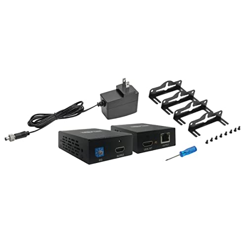 Tripp Lite HDMI Over Cat5/Cat6 Active Extender Kit, Transmitter & Receiver, Power over Cable, Audio & Video, 1080p at 60 Hz (B126-1A1-POC) - style: HDMI + Power Over Cable