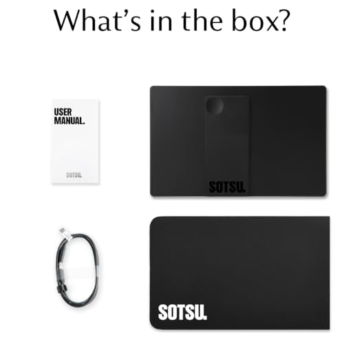 SOTSU FlipAction Go 14" Premium Portable Monitor | IPS | Crafted Aluminum | FHD 1080p | 400 Nits | 100% sRGB | Pivoting Screen | Tempered Glass | USB-C/Mini HDMI | 5W | Robust yet Lightweight - color: Stealth Black