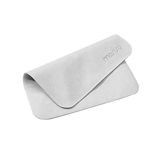 MOSISO Polishing Cloth, 2PCS Electronic Screen Cleaning Cloths, Grey | Soft Microfiber Cloths ,Compatible with MacBook/iPhone, Compatible with iPad/Tablets/Laptop Notebook Computer, Camera