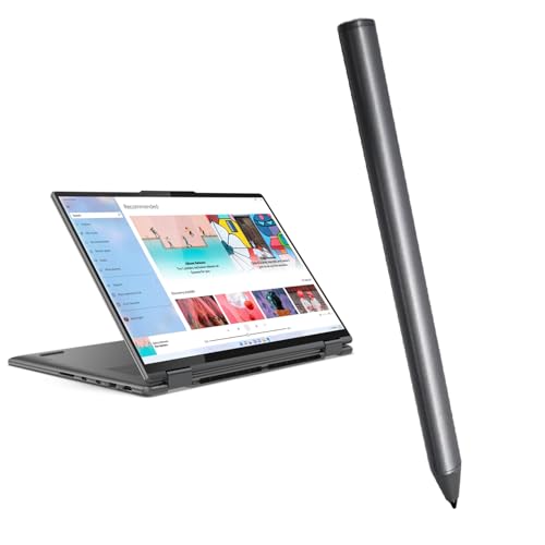 Stylus Pen for Lenovo Digital Pen 2 Compatible with Lenovo IdeaPad Flex 5, Compatible with Stylus Pen for Yoga 6/7/9, ThinkBook 13x G2 IAP-21AT, AES 2.0 Protocol (Gray)