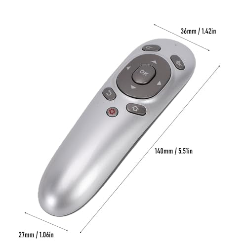 GOWENIC Wireless Presentation Clicker, 2.4G Accurate Remote Control Motion Sensing Ergonomic Design Computer Presenter with USB Receiver for Computer Laptop