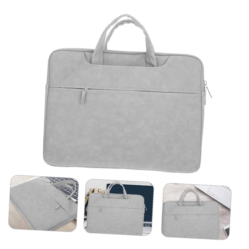 Laptop Sleeve Case for Notebook Pu Protective Bag Front Pocket Water-Resistant Carrying Case for Business Travel Compatible Laptops