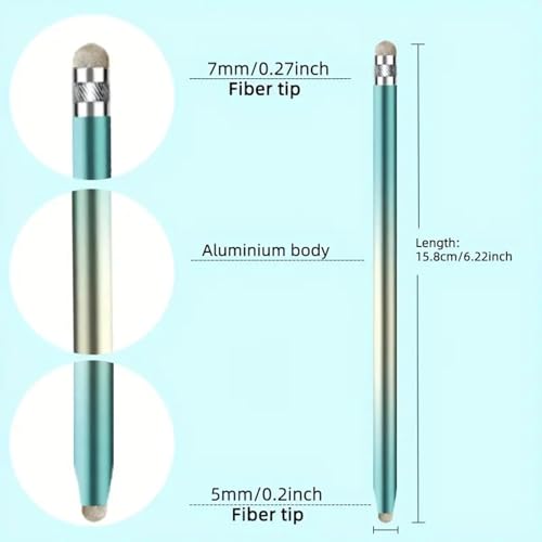 MultiDevice Capacitive Digital Pen High Accuracy Writing Tool Touch Lightweight Design for Drawing Note Taking Digital for Tablets - color: Green and golden