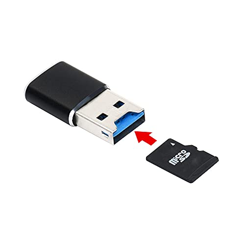 cablecc Mini Size 5Gbps Super Speed USB 3.0 to Micro SD SDXC TF Card Reader Adapter - color: USB3.0-TF Black