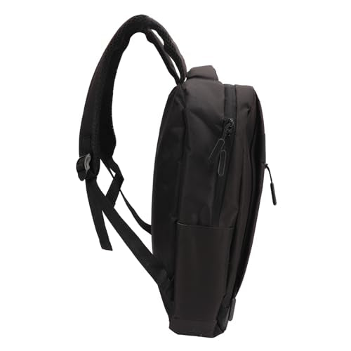 Extra Large Capacity Business Laptop Backpack, Multi Layer Large Capacity Business Laptop Bag with USB Charging Port, Unisex (Black)