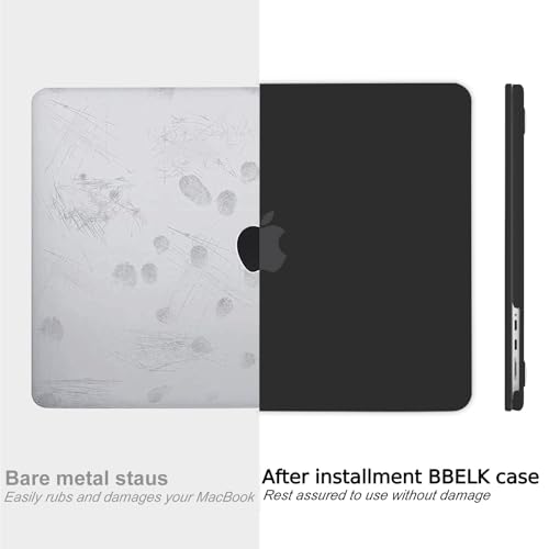 B BELK Compatible with MacBook Pro 14 inch Case M5 2026-2021 M4 M3 M2 M1 A3426 A3427 A3434 A3112 A3185 A3401 A2918 A2992 A2779 A2442, Plastic Hard Shell Case+Keyboard Cover+Screen Protector, Black - color: Black