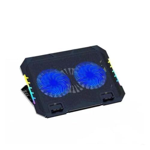 Laptop Cooling Pad Gaming Stand with Double Fan and USB Port for Fast and Silents Heat Dissipation F19E