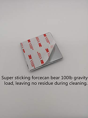 Anchor Plate Adhesive Security Plate with Slot for Cables to Lock Down Laptops, Tablets, Monitors,iPhone Smart Phone, MacBook Pad Ipad, Tablet, Other Electronic Products (Chrome 5Pack)