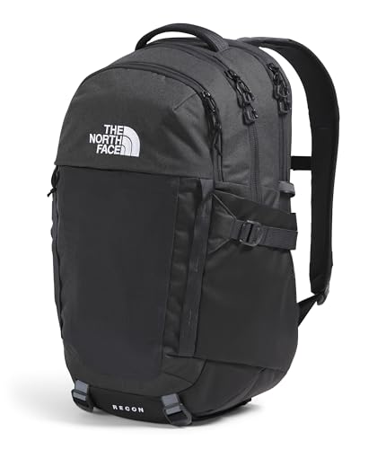 The North Face Recon Laptop Pack, Asphalt Gy Lt Hth/TNF Blk-NPF, OSFA | Daypack, Water Repellent, Laptop Sleeve, 2 Water Bottle Pockets - color: Asphalt Grey Light Heather/Tnf Black-npf, size: 30L
