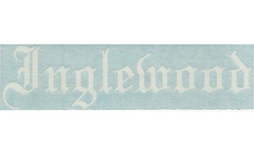 - Inglewood - California City County Old English Letters Car Truck Van Moped Helmet Hard Hat Auto Automotive Craft Cup Laptop Vinyl Decal Bumper Window Wall Sticker 18054