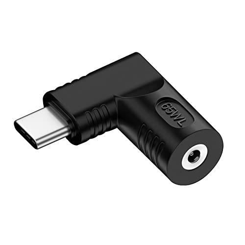 DC Jack 4.0x1.3mm Input to USB-C Type-C Angled 90 Degree Power Plug Charge Adapter for Laptop Phone - style: 4.0x1.3mm