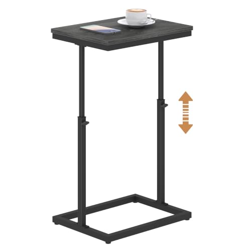 TUTOTAK End Table, Side Table, Tall Couch Table, Sofa Table | for Living Room, Bedroom, Grey TB01BY083P - color: Grey, size: 1 Pack, style: Large