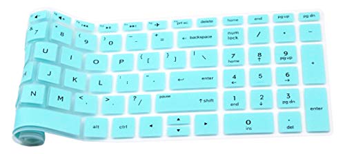 Keyboard Skin Compatible 2018 Flagship HP Pavilion 15, HP Pavilion X360 15-br075nr, HP Envy x360 15m-bp 15m-bq, HP Pavilion 15-BS 15-CC/CB/CD 15-DA, 17.3" HP Envy 17M 17-BS 17-BW Series - Mint Green - color: Mint Green