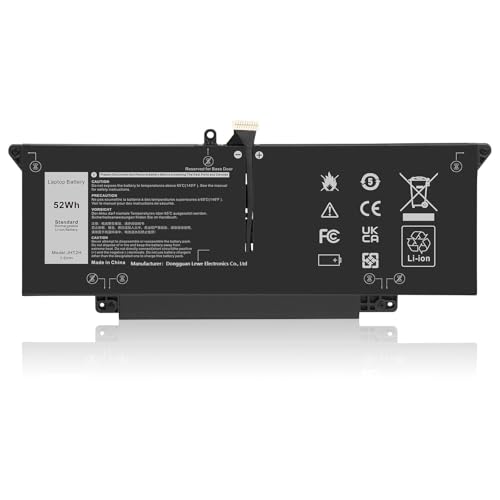 Futurebatt JHT2H Replacement Laptop Battery for Dell Latitude 7310 7410 Latitude 7410 Chromebook Enterprise Series P34S P34S001 Y7HR3 35J09 4V5X2 HRGYV WY9MP XMV7T 009YYF 7CXN6 T3JWC XMT81 7.6V 52Wh - size: JHT2H 12.60×6.50×0.94 in