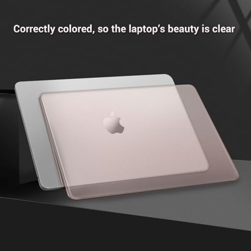 MOSISO Compatible with MacBook Air 15 inch Case M5 M4 M3 M2, Peach Fuzz | Ultra Thin Hard Case,Precision Color & Anti-Fingerprint -Compatible with MacBook Air 15.3 inch A3241 A3114 A2941 2026-2023 - color: Peach Fuzz