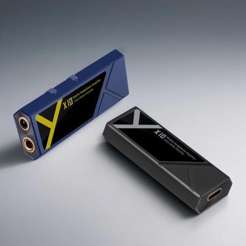 Surfans X10 Portable Headphone Amplifier, USB-C Dongle DAC & DAC Amp with 3.5mm SE/4.4mm Balanced Outputs, 522mW ES9028Q2M Hi-Res Audio Adapter for IEMs, iPhone, Android, PC/Mac, Blue - color: Blue