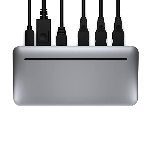 Brydge Stone II USB Hub Docking Station | Compatible with MacOS & Windows | Single 4K Display. HDMI Output. USB-C Speeds. 7 Ports | (Space Grey), BRYSTONE2
