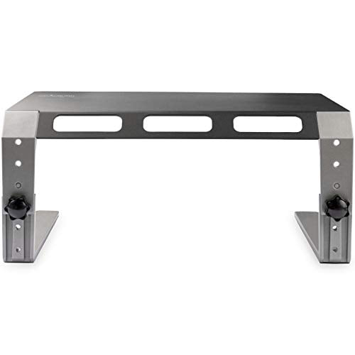 StarTech Monitor Riser Stand for up to 32in, Steel and Aluminum (MONSTND) | For up to 32" (22lb/10kg) Monitor, Computer Monitor Riser, Height Adjustable