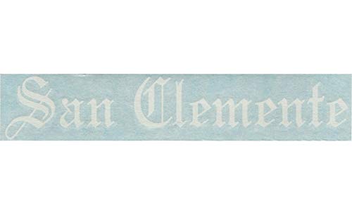 San Clemente - California City Town County Old English Letters Car Truck Van Moped Helmet Hard Hat Auto Automotive Craft Cup Laptop Vinyl Decal Bumper Window Wall Sticker 18130