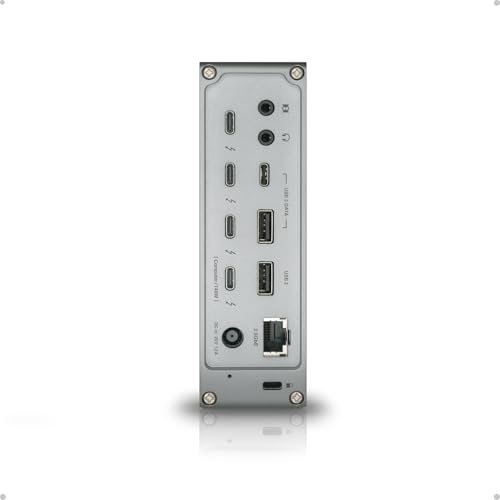 CalDigit TS5 Thunderbolt 5 Dock - 15 Port, 140W Charging, 80Gb/s TBT 5 x 4, USB-C 10Gb x 3, USB-A x2, 2.5Gb Ethernet, Dual 8K@60Hz Displays, SD & microSD UHS-II, 1m Braided Cable, Space Gray 240W PSU | Includes Thunderbolt 5 cable, rubber feet and 240W po
