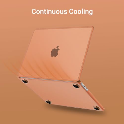 MOSISO Compatible with MacBook Air 13 inch Case M5 2026 M4 2025 M3 M2 2024-2022 A3449 A3240 A3113 A2681, Seamlessly Closes Anti-Crack&Anti-Fingerprints Hard Shell for MacBook Air 13.6, Cosmic Orange - color: Cosmic Orange