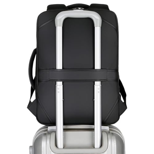 Laptop Backpack, Business Anti Theft Slim Sturdy Laptops Backpack with USB Charging Port, Water Resistant Travel Backpack Computer Bag Gifts for Men & Women Fits 15.6 Inch Notebook-Black