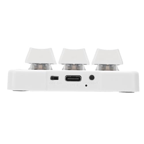 GOWENIC 3 Key Keyboard, Multi System Compatibility, Customizable Mechanical Keypad, Compact and Portable, for Universal Computer (White OEM: 75503-35061-A0, 7550335061A0) - color: White OEM: 75503-35061-A0, 7550335061A0