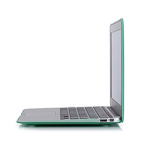 RUBAN Case Compatible with MacBook Air 13 Inch (Models: A1369 & A1466, Older Version 2010-2017 Release), Slim Snap On Hard Shell Protective Cover and Keyboard Cover, Green - color: Green