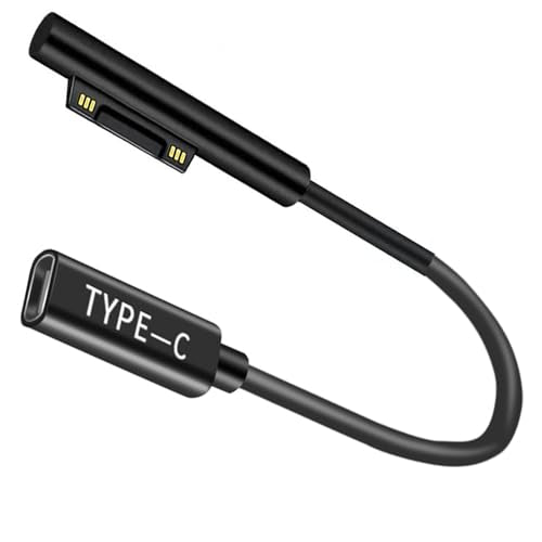 65W Magnetic Male Adaptor to USB C Female Cable, 15V DC Adapter Cable to USB C Adapter Made for Surface Pro 7/Pro 6/Pro 5/Pro 4/Pro 3, Surface Laptop 4/3/2/1,Surface Book, Surface Go 3/2/1 Series - style: 65W Magnetic