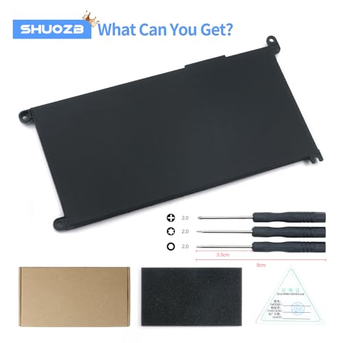 YRDD6 42Wh Laptop Battery Replacement for Dell inspiron 14 15 17 3000 3501 3582 3583 3584 3593 3493 3793 5480 5481 5482 5485 5491 5493 5584 5585 5590 5591 5593 5594 5598 7586 Vostro 5481 1VX1H P93G