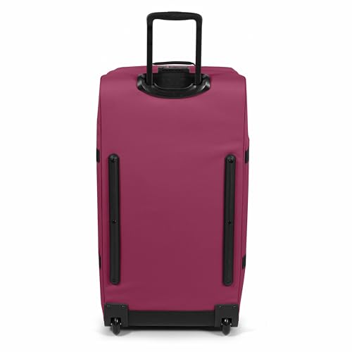 EASTPAK Tranverz L – 121L Large Soft Sided Checked Luggage, Dual Compartments, TSA Lock, Compression Straps & Smooth Inline Wheels, Wine Burgundy - color: Wine Burgundy, size: 121 Liter Checked Bag