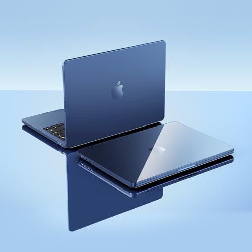EooCoo Compatible with MacBook Air 15 inch Case M5 2026 2025-2023 M4 M3 M2 A3448 A3241 A3114 A2941, Fit Like a Glove, Scratch Resistant Protective Hard Shell Cover for Mac Air 15.3", Crystal Midnight - color: Crystal Midnight, size: MacBook Air 15 inch