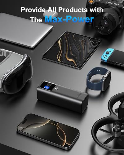 AsperX Laptop Power Bank, 27,600mAh 162.5W Aluminum Unibody PD3.1 Fast Charging Portable Charger Power Bank, 99.36Wh Battery Bank for MacBook Pro/Air/iPhone 16/iPad/S25 Ultra/Dell/HP (Flight-Approved) - color: Deep Grey