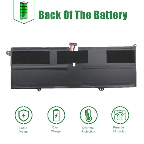 L18M4PH0 Laptop Battery Replacement for Lenovo IdeaPad Yoga C940-14IIL Series Notebook 5B10T11585 5B10W67374 L18C4PH0 5B10W67180 5B10T11586 Black 7.68V 60Wh 7820mAh - size: 11.2*4.3*1.0inch L18M4PH0