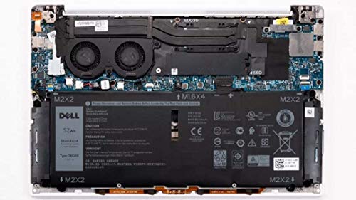 DELL DXGH8 Battery for Dell XPS 13 7390 9370 9380 Inspiron 13 5390 5391 7390 7391 Inspiron 14 7490 Latitude 3301 3311 Vostro 5390 5391 Series Notebook 7.6V 52Wh 4Cell, black, 10.7inch