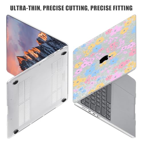 for with MacBook Pro 14 inch Case 2026-2021 M5 M4 M3 M2 M1 Pro/Max A3426 A3427 A3434 A3112 A3401 A2918 A2992 A2779 A2442, Hard Shell with Keyboard Cover+Protective Film, Colorful - color: Colorful