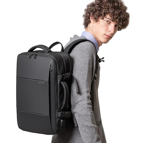 BANGE 45L Carry On Backpack, Weekender Travel Backpacks, 17.3 inch Laptop Back Pack Business Expandable Bag for Men and Women - size: 45l