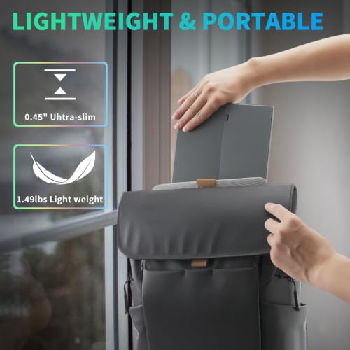Portable Monitor, 13.3 Inch, 1200P IPS Display, Zero Frame, USB-C and HDMI, for Laptop, PC, Mac, PS, Xbox, Nintendo Switch - size: 13.3 Inch