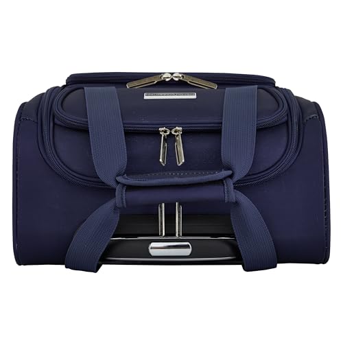 French Connection 16" Underseat Carry-On Luggage with USB/USB-C Ports, Blue Depths - color: Blue Depths