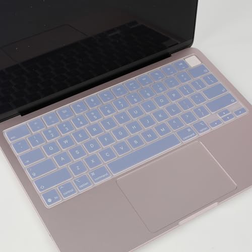 Allinside Keyboard Cover for 2026 MacBook Neo 13-inch A3404 (A18 Pro) & MacBook Air 13"/15" and MacBook Pro 14"/16" (M5 Chip), Premium Silicone Keyboard Protector Skin, US ANSI Layout, Lavender Gray - color: Lavender Gray