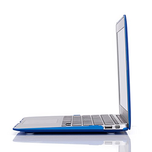 RUBAN Case Compatible with MacBook Air 13 Inch (Models: A1369 & A1466, Older Version 2010-2017 Release), Slim Snap On Hard Shell Protective Cover and Keyboard Cover, Navy Blue - color: Navy Blue