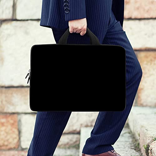 10 inches Messenger Bag Carrying Case with Handle Accessory Pocket Fits 7 to 10-Inch Laptops/Notebook/ebooks/Kids Pad (7-10.2 inch, Pure Black) - color: Pure Black, size: 7-10.2 inch