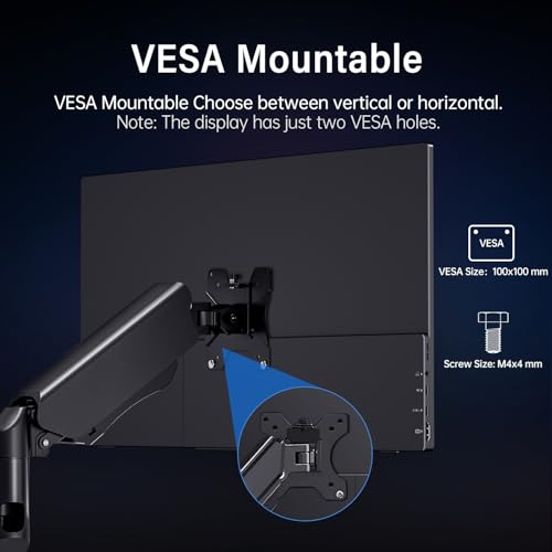 18.5 Inch Portable Monitor 100Hz FHD USB-C HDMI Travel Monitor Second Screen Display Extender with Built-in Kickstand, VESA & Speakers, Eye Care HDR Gaming Monitor for Laptop, PC, PS5, Xbox